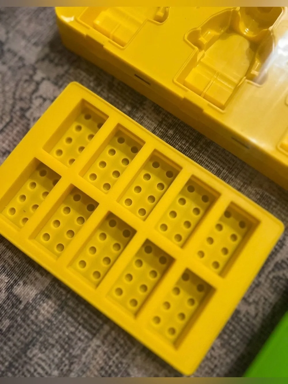Lego Man, Bricks & Mini Figure Silicone Mold Tray Chocolate Candy Ice Cubes